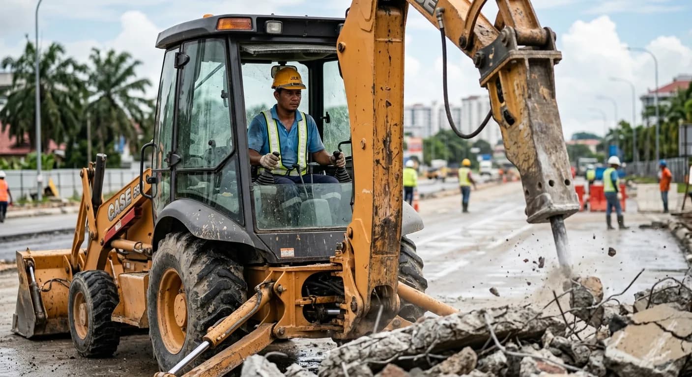 Backhoe atau Excavator? Cara Pilih untuk Projek Anda